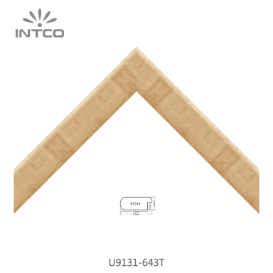 U9131-643T — 5cm Natur PS Bilderrahmenleiste