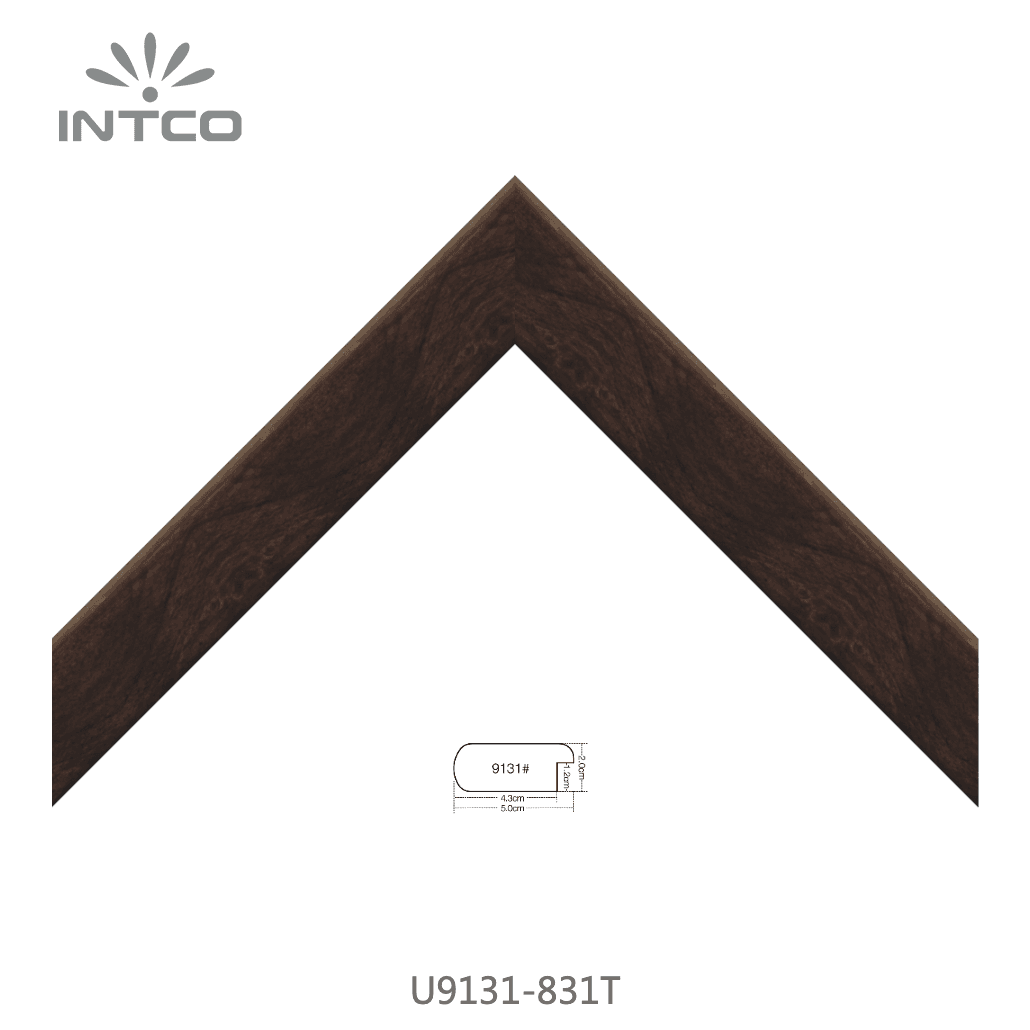 U9131-831T — 5cm Natural PS Moldura para Marco de Fotos