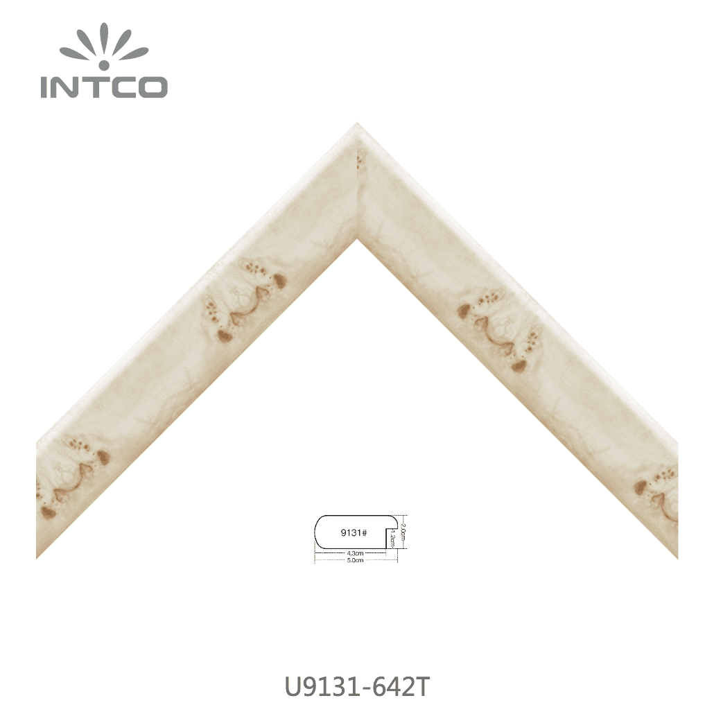 U9131-642T — 5cm Natur PS Bilderrahmenleiste