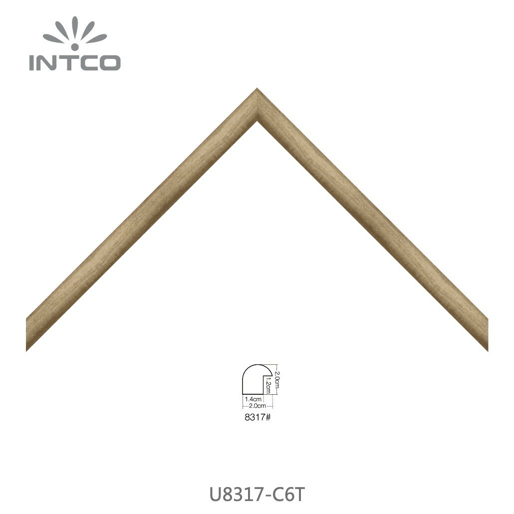 U8317-C6T — 2.01cm Naturel PS Baguette d'Encadrement