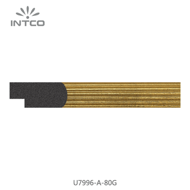 U7996-A-80G — 2cm Gold PS Bilderrahmenleiste