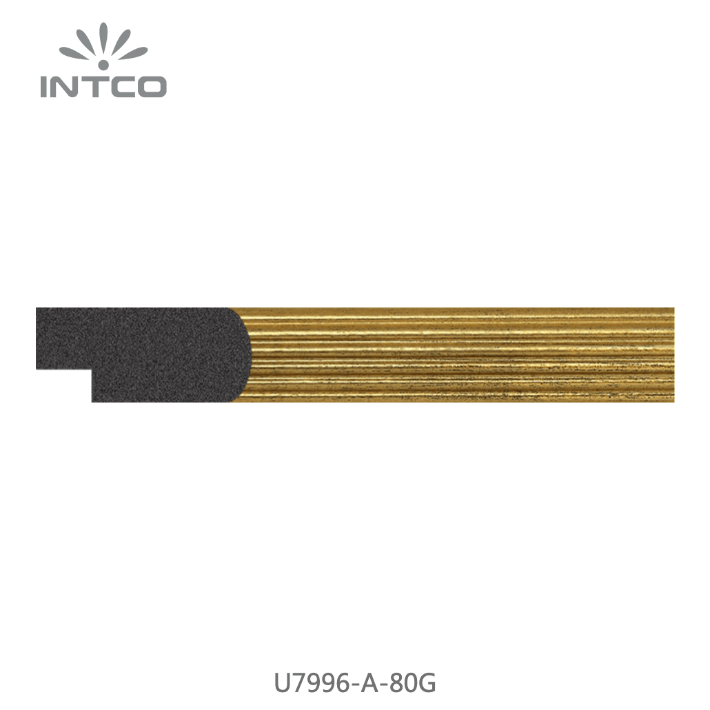 U7996-A-80G — 2cm Gold PS Bilderrahmenleiste