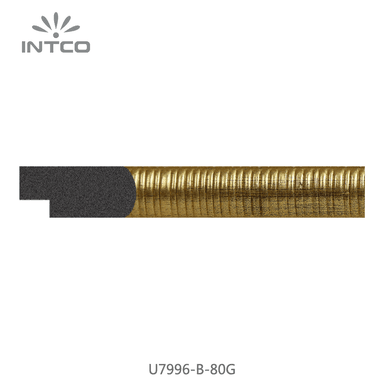 U7996-B-80G — 2cm Gold PS Bilderrahmenleiste
