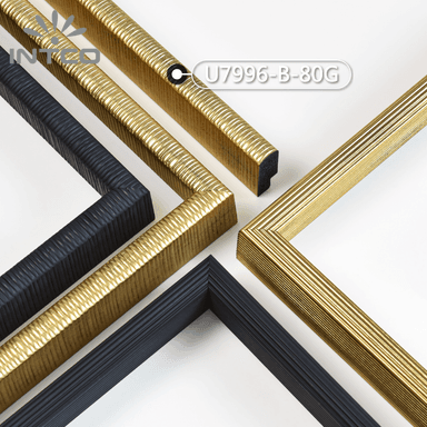 U7996-B-80G — 2cm Gold PS Bilderrahmenleiste