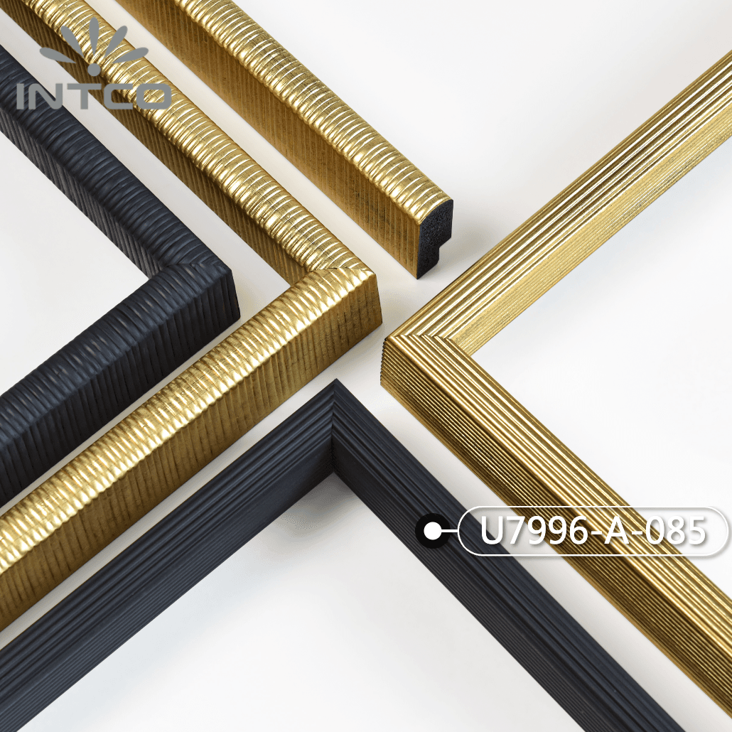 U7996-A-085 — 2cm Schwarz PS Bilderrahmenleiste