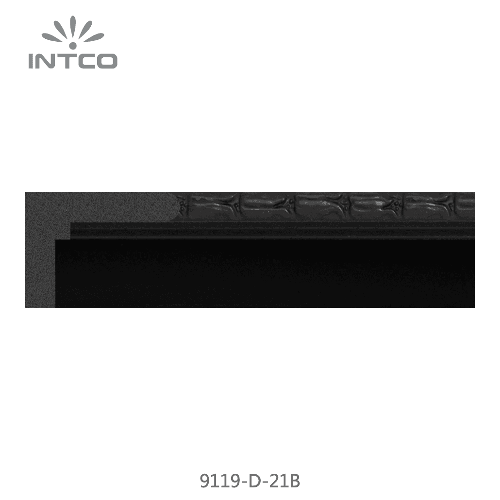 9119-D-21B — 3.5cm Schwarz PS Bilderrahmenleiste