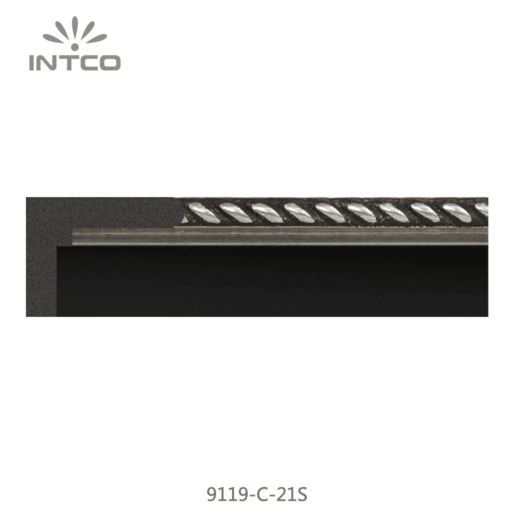9119-C-21S — 3.5cm Prateado PS Moldura para Quadro