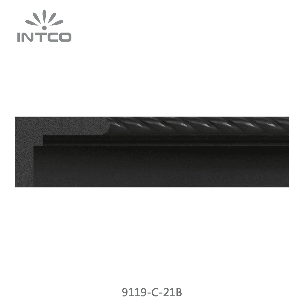 9119-C-21B — 3.5cm Schwarz PS Bilderrahmenleiste