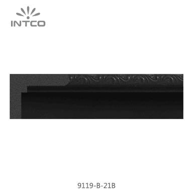 9119-B-21B — 3.5cm Schwarz PS Bilderrahmenleiste