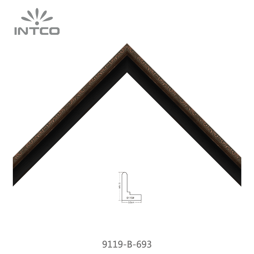 9119-B-693 — 3.5cm Bronze PS Moldura para Quadro