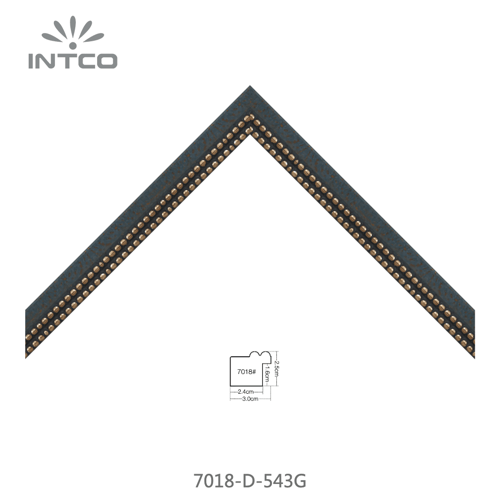 7018-D-543G — 3.01cm PS Bilderrahmenleiste