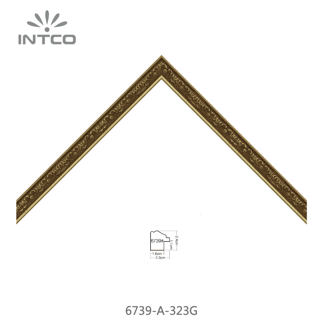 6739-A-323G — 2.35cm Doré PS Baguette d'Encadrement