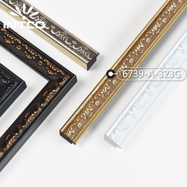 6739-A-323G — 2.35cm Doré PS Baguette d'Encadrement