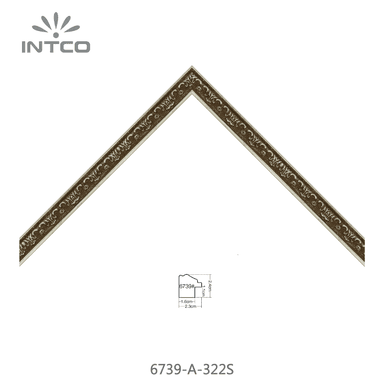 6739-A-322S — 2.35cm Doré PS Baguette d'Encadrement