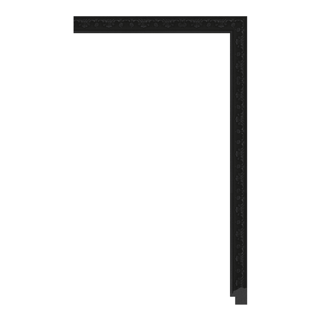 6739-A-221B — 2.35cm Schwarz PS Bilderrahmenleiste