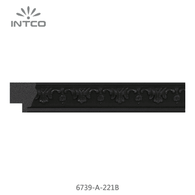 6739-A-221B — 2.35cm Preto PS Moldura para Quadro
