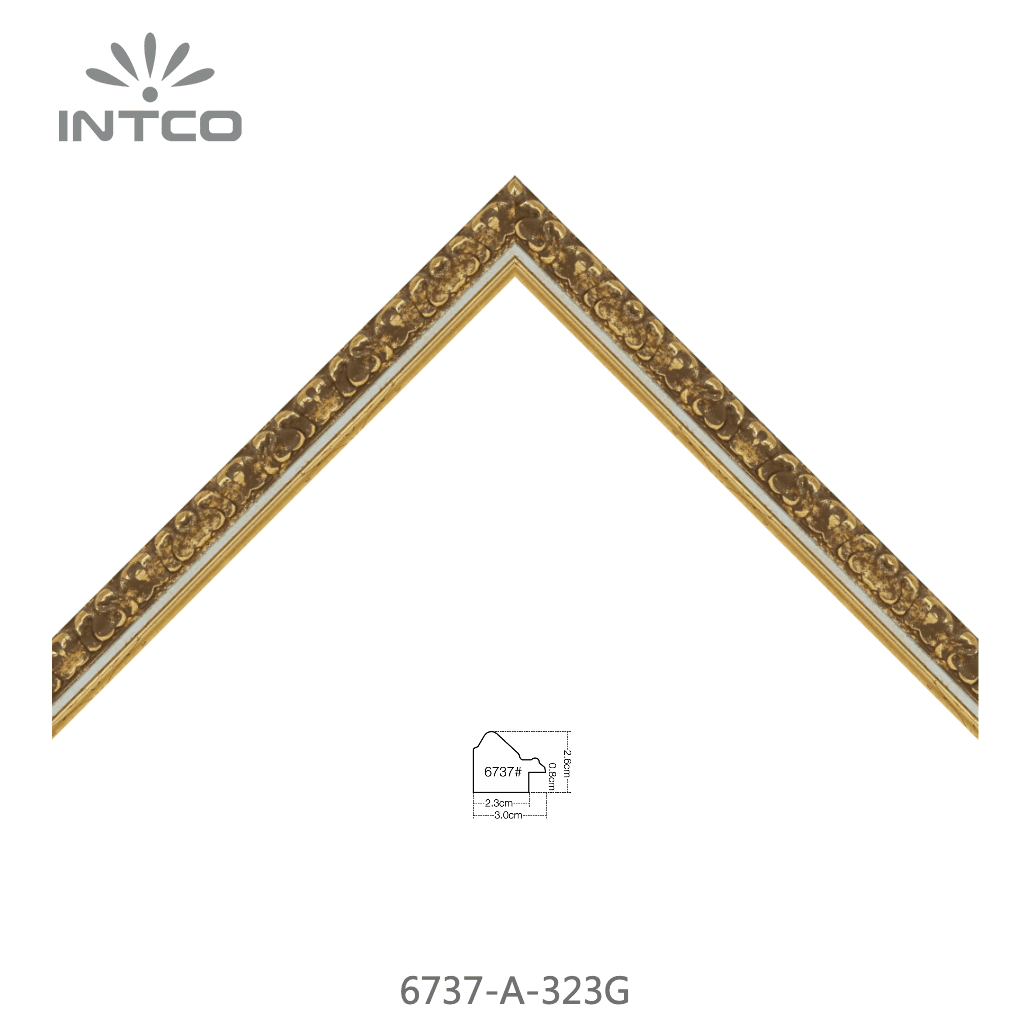 6737-A-323G — 3cm Doré PS Baguette d'Encadrement