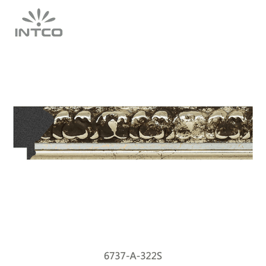 6737-A-322S — 3cm Silber PS Bilderrahmenleiste