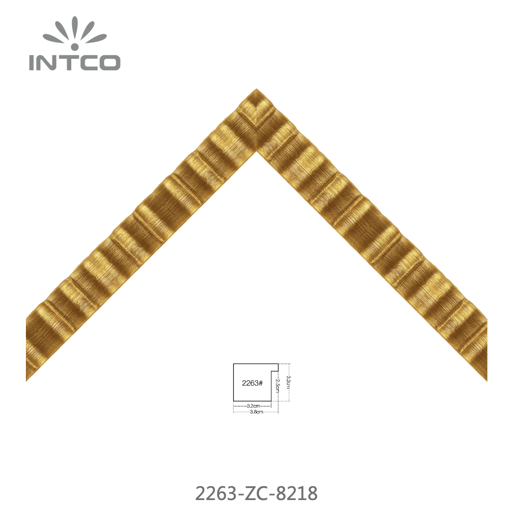 2263-ZC-8218 — 3.81cm Doré PS Baguette d'Encadrement