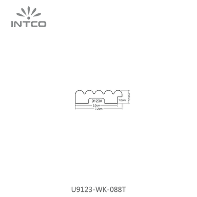 U9123-WK-088T — 7.2cm Natur PS Bilderrahmenleiste