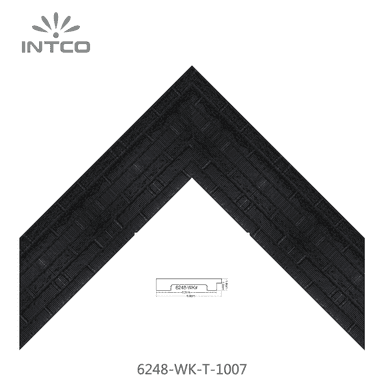 6248-WK-T-1007 — 8.89cm Preto PS Moldura para Quadro