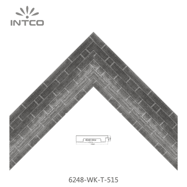 6248-WK-T-515 — 8.89cm Argenté PS Baguette d'Encadrement