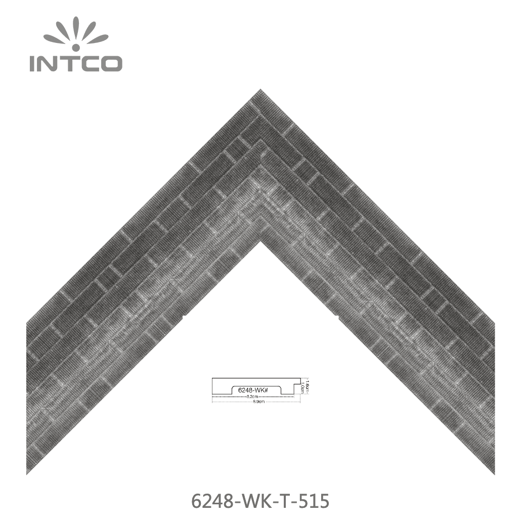 6248-WK-T-515 — 8.89cm Argenté PS Baguette d'Encadrement