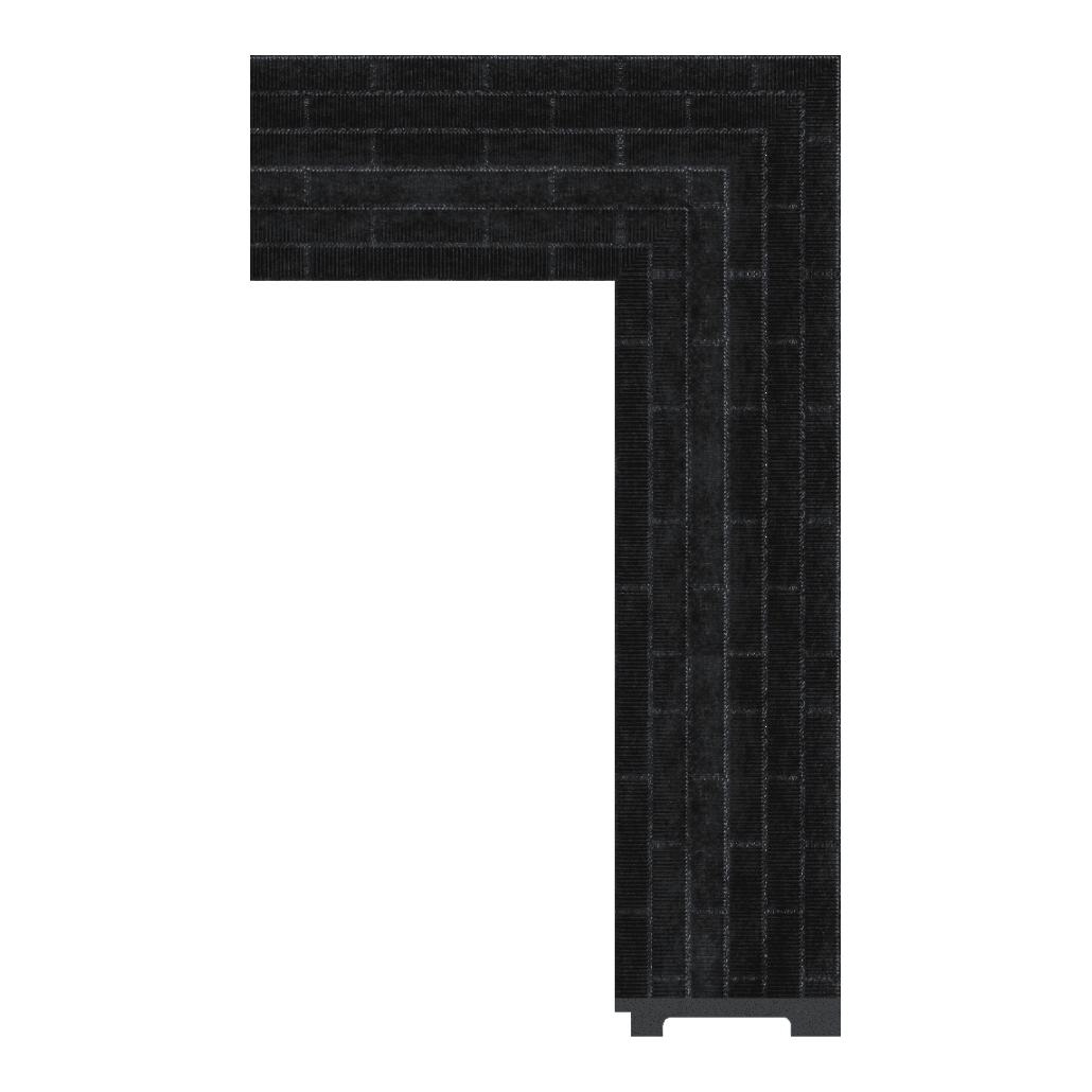 6248-WK-T-697 — 8.89cm Schwarz PS Bilderrahmenleiste