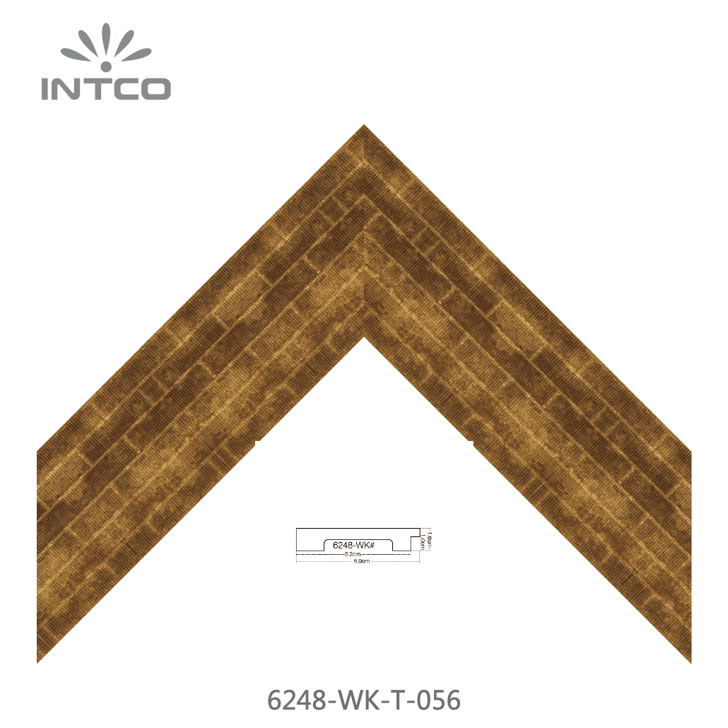 6248-WK-T-056 — 8.89cm Dourado PS Moldura para Quadro