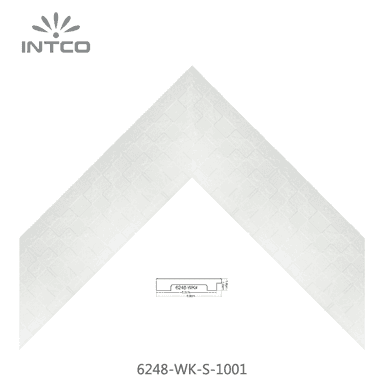 6248-WK-S-1001 — 8.89cm Blanc PS Baguette d'Encadrement