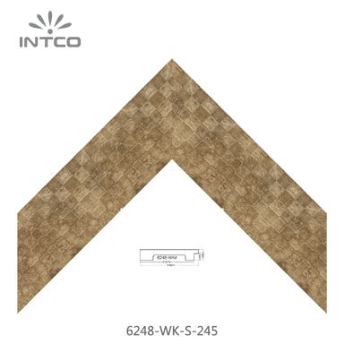 6248-WK-S-245 — 8.89cm Gold PS Bilderrahmenleiste