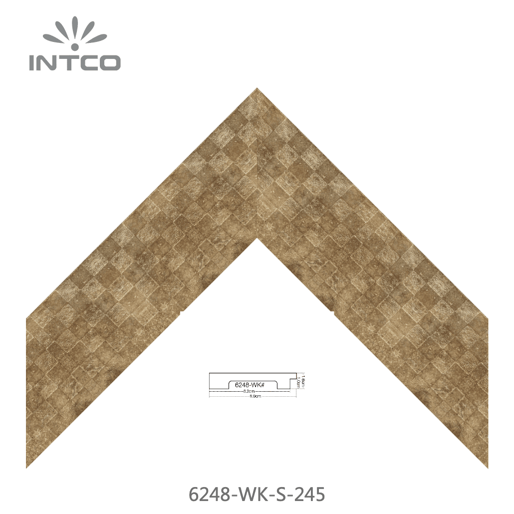 6248-WK-S-245 — 8.89cm Gold PS Bilderrahmenleiste