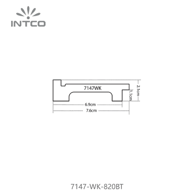 7147-WK-820BT — 7.6cm PS Moldura para Marco de Fotos