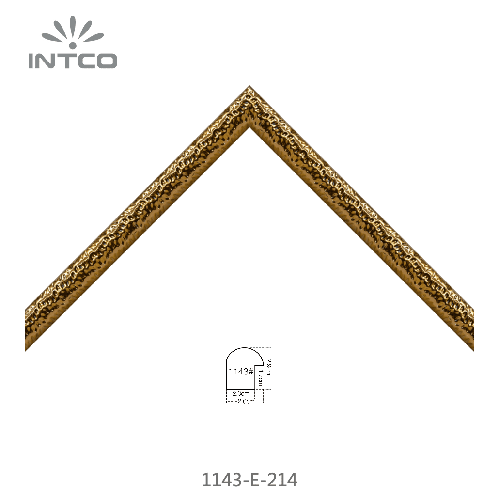 1143-E-214 — 2.6cm Dourado PS Moldura para Quadro