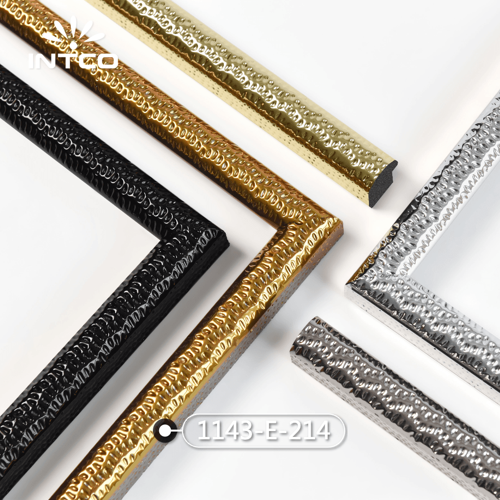 1143-E-214 — 2.6cm Dourado PS Moldura para Quadro