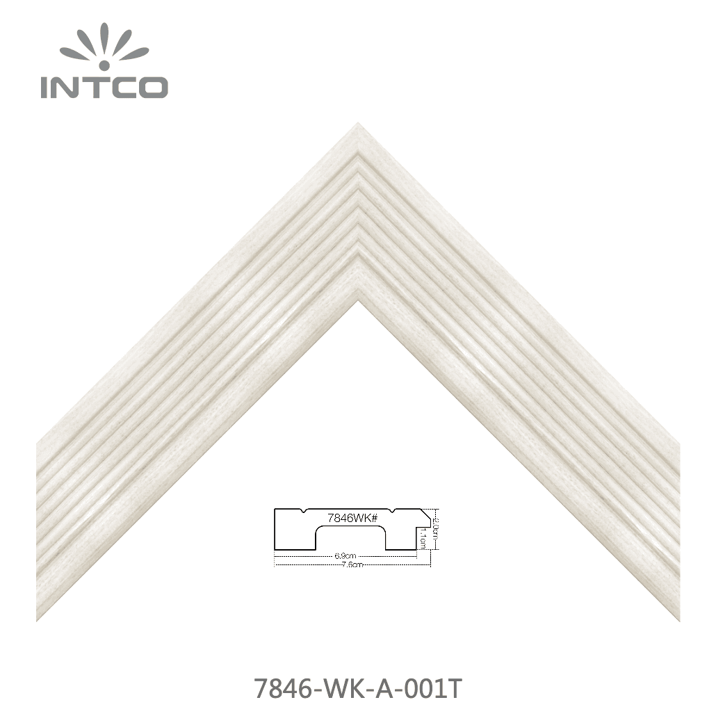7846-WK-A-001T — 7.62cm Natural PS Picture Frame Moulding
