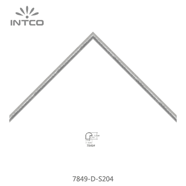 7849-D-S204 — 1.2cm Argenté PS Baguette d'Encadrement