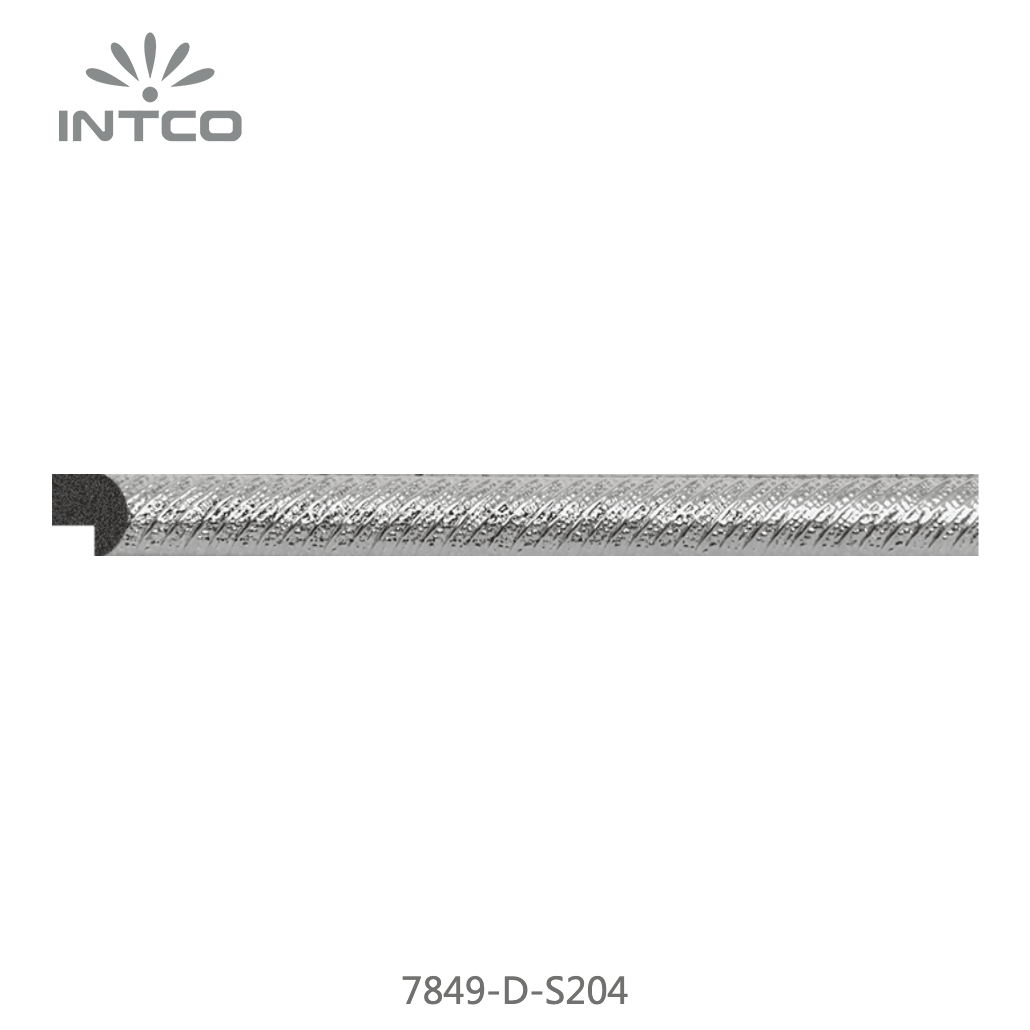 7849-D-S204 — 1.2cm Argenté PS Baguette d'Encadrement