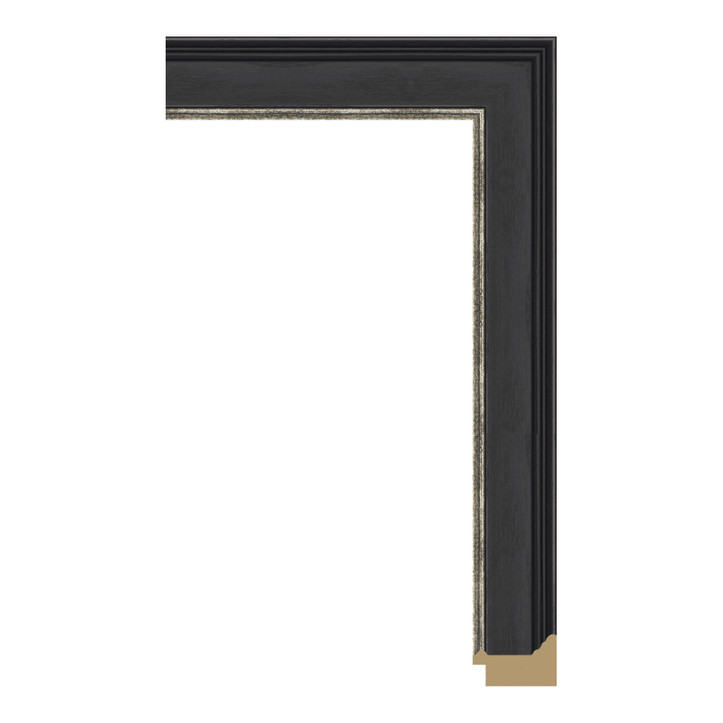 Ps Picture Frame Moulding,7950-223ST,5W BLACK Picture Frame Moulding
