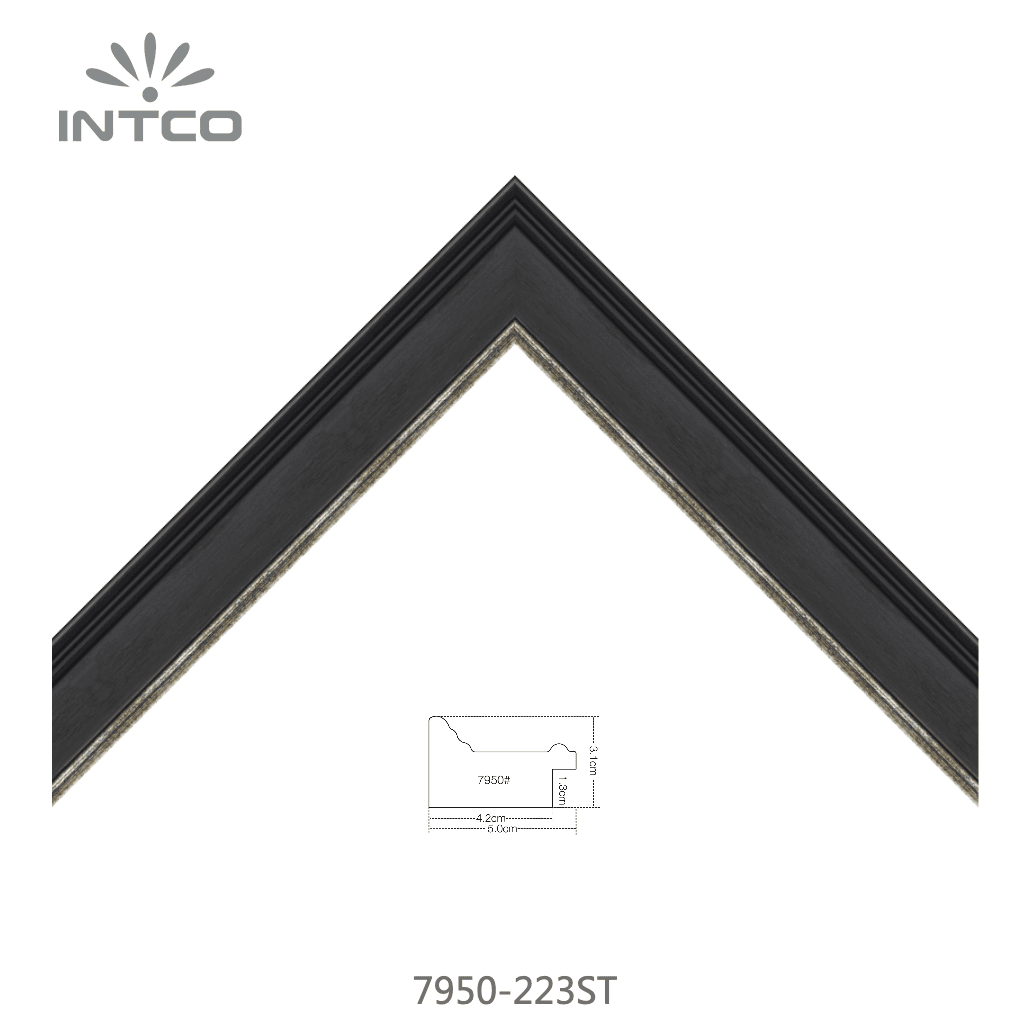 7950-223ST — 5cm Noir PS Baguette d'Encadrement