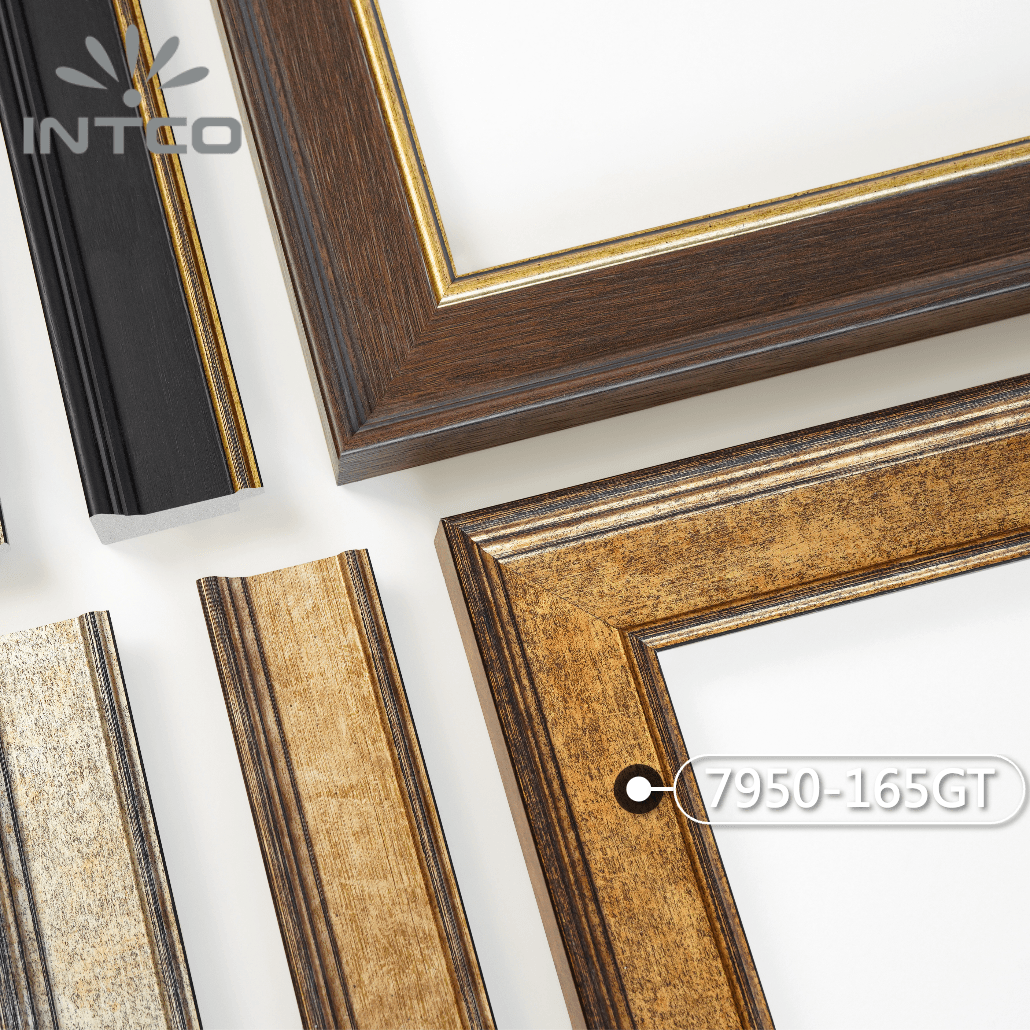 7950-165GT — 5cm Dourado PS Moldura para Quadro