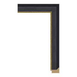 Ps Picture Frame Moulding,7950-223GT,5W BLACK Picture Frame Moulding