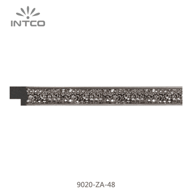 9020-ZA-48 — 1.5cm Silber PS Bilderrahmenleiste