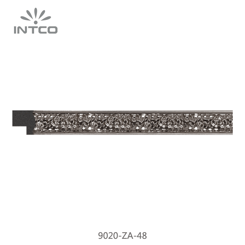 9020-ZA-48 — 1.5cm Silber PS Bilderrahmenleiste