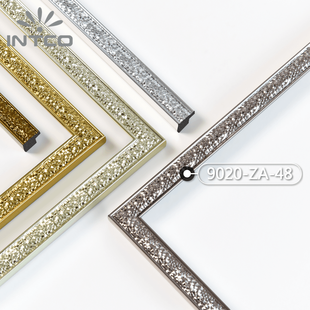9020-ZA-48 — 1.5cm Silber PS Bilderrahmenleiste