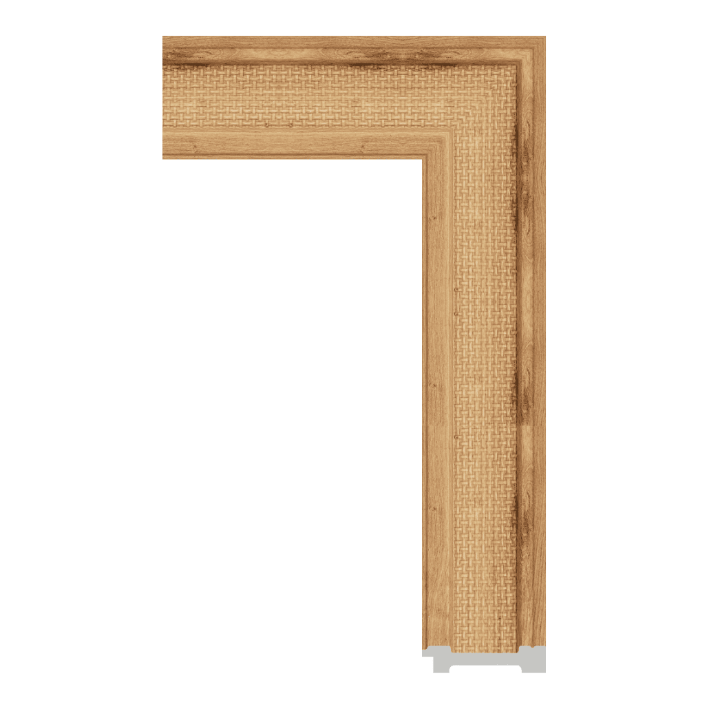 9037-WK-A-081T — 7.5cm Naturel PS Baguette d'Encadrement