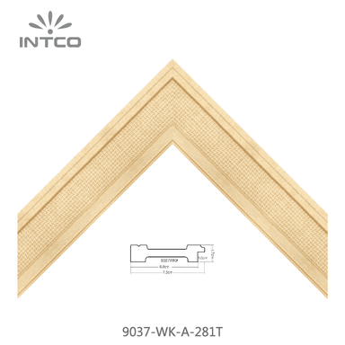 9037-WK-A-281T — 7.5cm Natur PS Bilderrahmenleiste