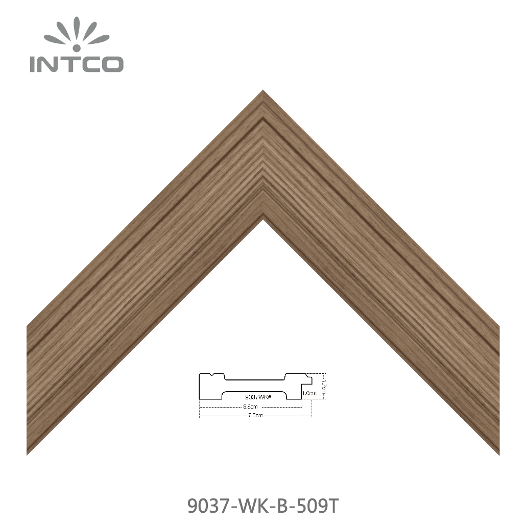 9037-WK-B-509T — 7.5cm Natural PS Picture Frame Moulding