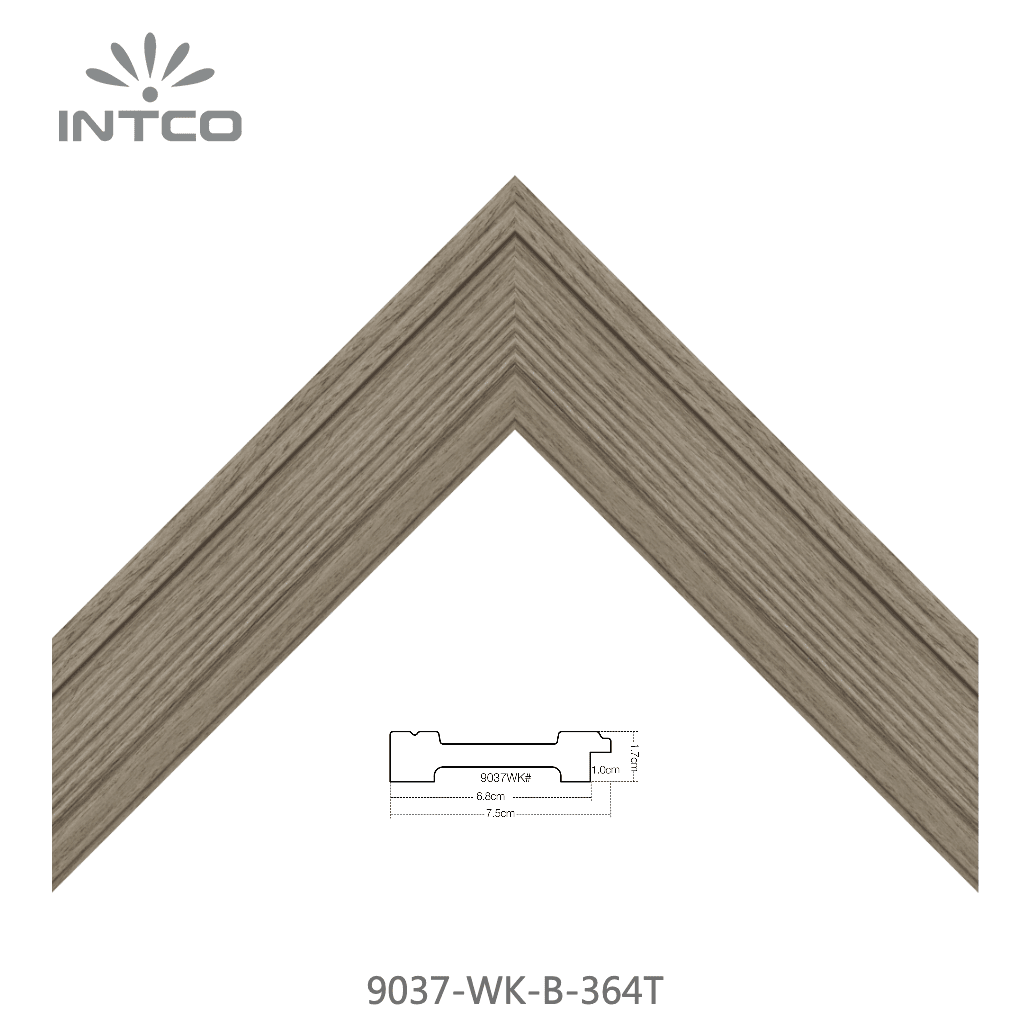 9037-WK-B-364T — 7.5cm Natural PS Picture Frame Moulding