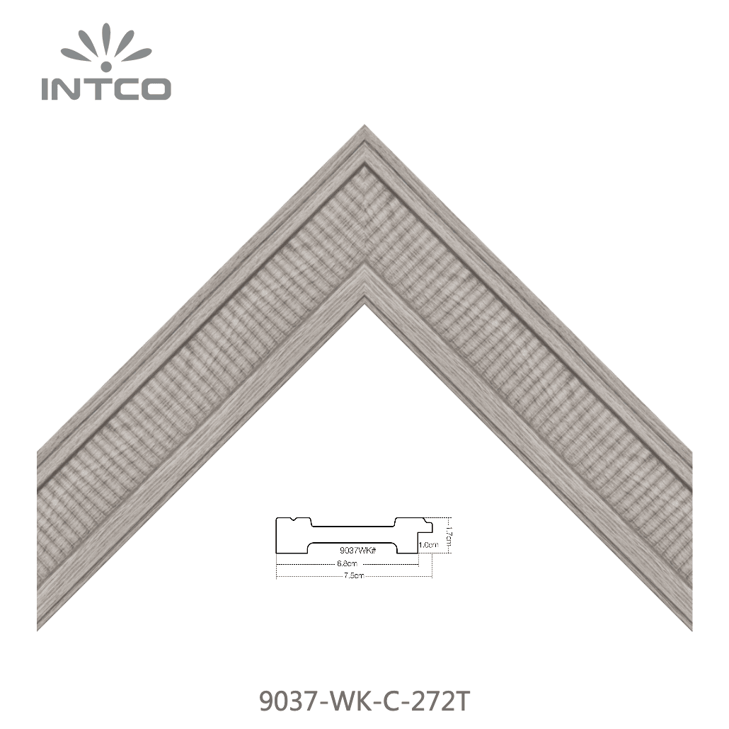 9037-WK-C-272T — 7.5cm Natural PS Picture Frame Moulding